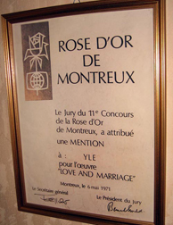 Erkki Pohjanheimo kunniakirja Montreux Golden Rose